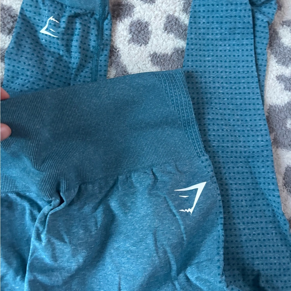 Blue Gymshark high rise leggings